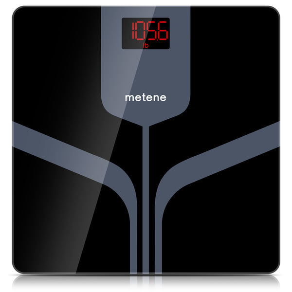 Metene Digital Body Scale, Highly Accurate Bathroom Scale, Measures Weight up to 400 lbs, Includes Batteries